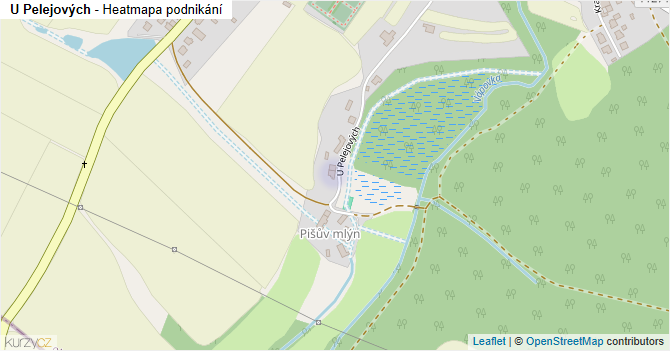 U Pelejových - mapa podnikání