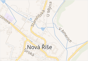 U Pivovaru v obci Nová Říše - mapa ulice