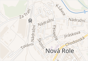 Bezejmenná v obci Nová Role - mapa ulice