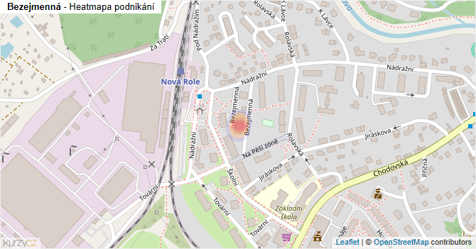 Bezejmenná - mapa podnikání