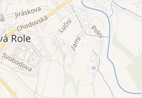 Jarní v obci Nová Role - mapa ulice