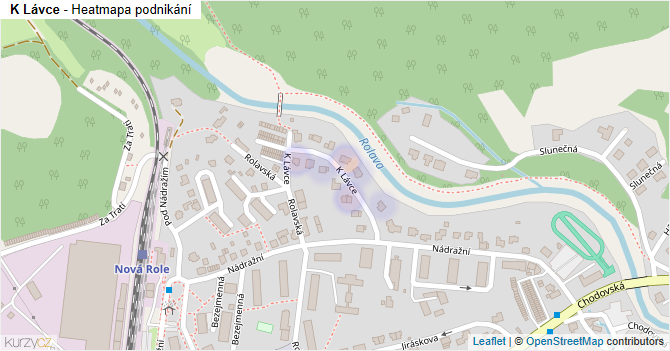 K Lávce - mapa podnikání