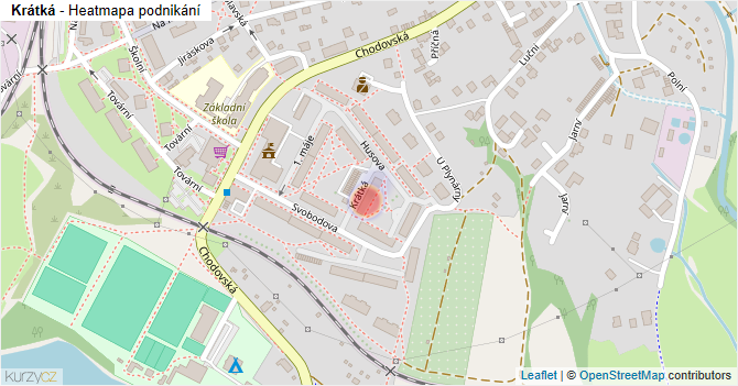 Krátká - mapa podnikání