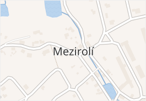 Mezirolí v obci Nová Role - mapa části obce