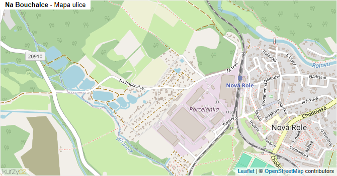 Na Bouchalce - mapa ulice