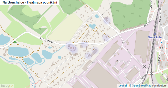 Na Bouchalce - mapa podnikání