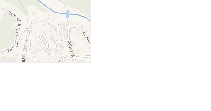 Pod Nádražím v obci Nová Role - mapa ulice