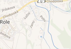 Polní v obci Nová Role - mapa ulice