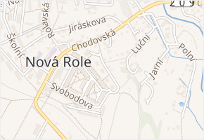 U Plynárny v obci Nová Role - mapa ulice