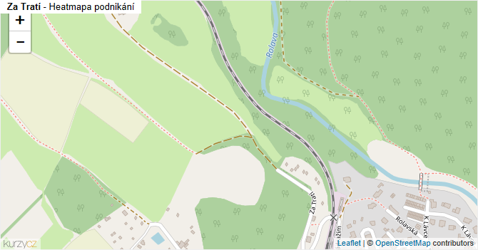 Za Tratí - mapa podnikání