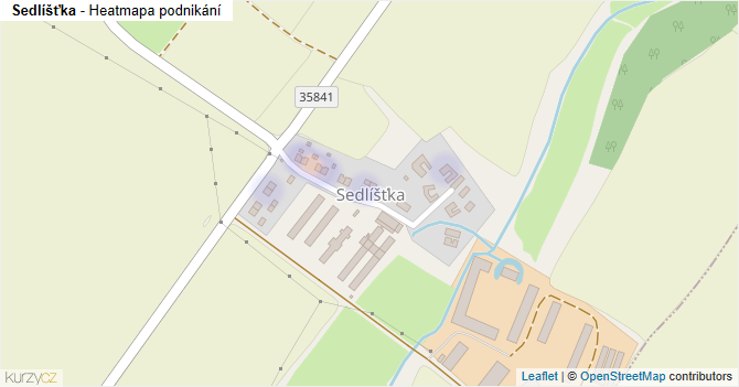 Sedlíšťka - mapa podnikání