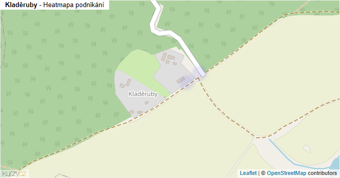 Kladěruby - mapa podnikání