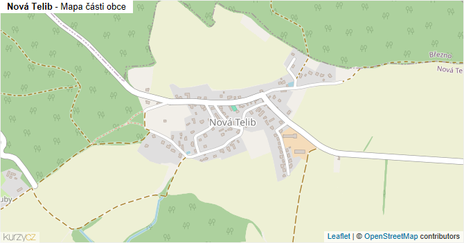 Nová Telib - mapa části obce