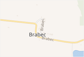 Brabec v obci Nová Včelnice - mapa ulice