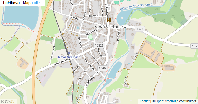Fučíkova - mapa ulice