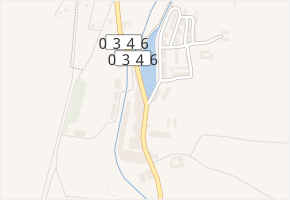 Hradecká ulice v obci Nová Včelnice - mapa ulice