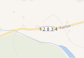 Karlov v obci Nová Včelnice - mapa ulice