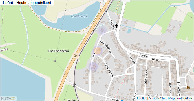 Luční - mapa podnikání
