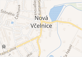 Masarykovo náměstí v obci Nová Včelnice - mapa ulice