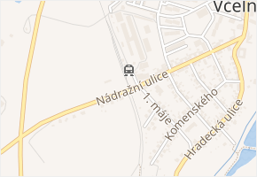 Nádražní ulice v obci Nová Včelnice - mapa ulice