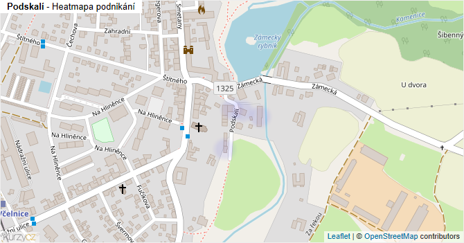 Podskalí - mapa podnikání