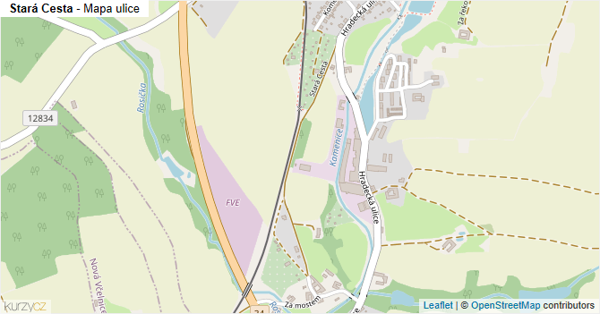 Stará Cesta - mapa ulice