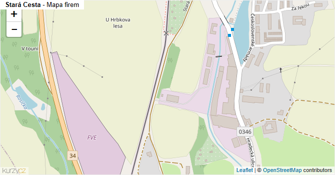 Stará Cesta - mapa firem