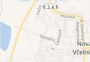 Za Kozlovkou v obci Nová Včelnice - mapa ulice