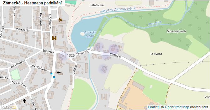 Zámecká - mapa podnikání