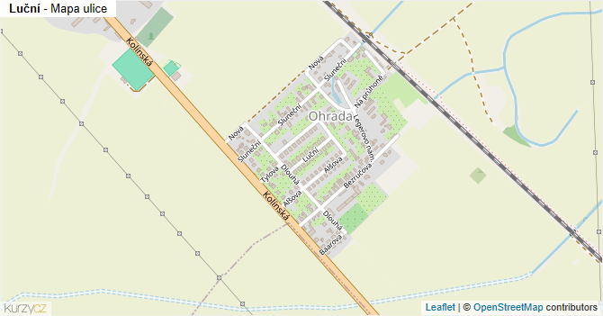 Luční - mapa ulice