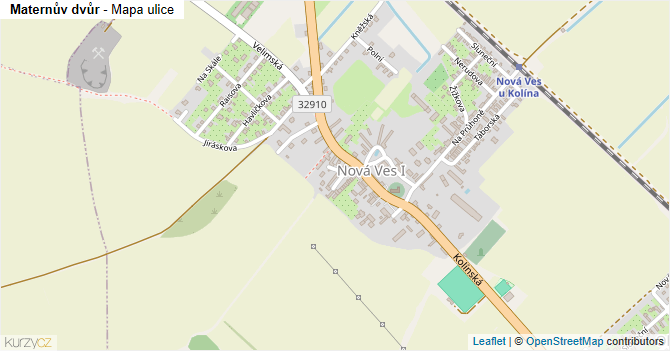 Maternův dvůr - mapa ulice