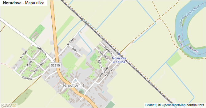 Nerudova - mapa ulice