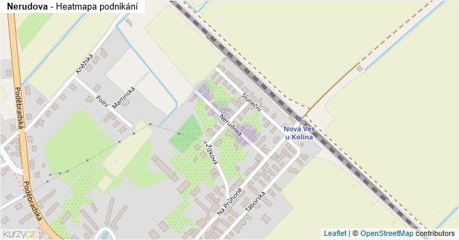 Nerudova - mapa podnikání