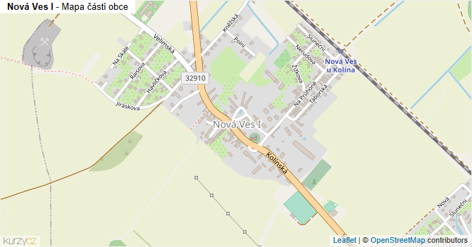 Nová Ves I - mapa části obce