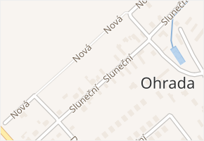 Sluneční v obci Nová Ves I - mapa ulice