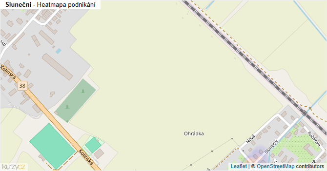 Sluneční - mapa podnikání