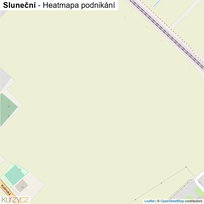 Mapa Sluneční - Firmy v ulici.