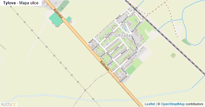 Tylova - mapa ulice