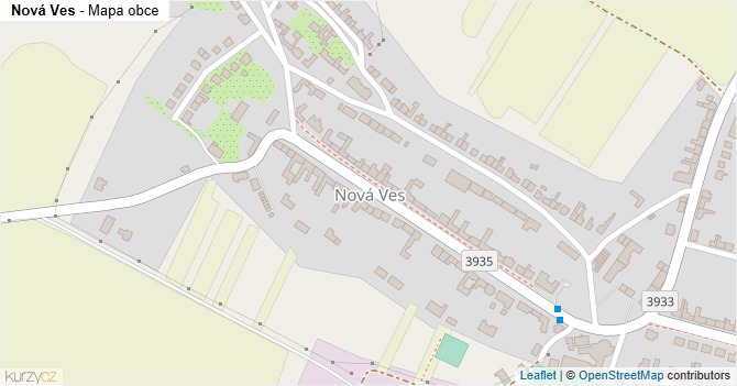 Nová Ves - mapa obce