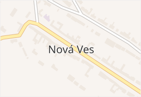 Nová Ves v obci Nová Ves - mapa části obce