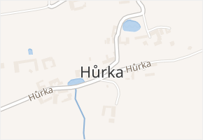 Hůrka v obci Nová Ves - mapa části obce