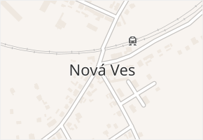 Nová Ves v obci Nová Ves - mapa části obce