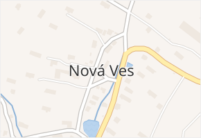 Nová Ves v obci Nová Ves - mapa části obce