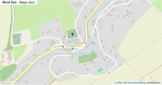 Nová Ves - mapa obce