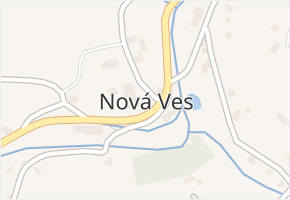 Nová Ves v obci Nová Ves - mapa části obce