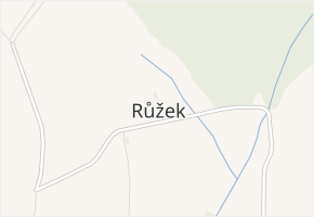 Růžek v obci Nová Ves - mapa části obce