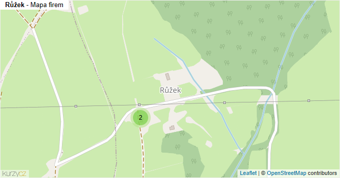 Růžek - mapa firem