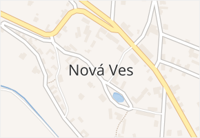 Nová Ves v obci Nová Ves - mapa části obce