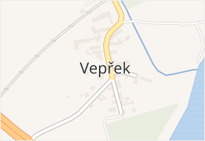 Vepřek v obci Nová Ves - mapa části obce