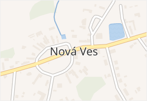 Nová Ves v obci Nová Ves - mapa části obce